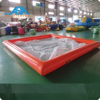 Flotteur de piscine gonflable en matériau DWF pour jeux en yacht / Protection contre les méduses, flotteur de piscine gonflable pour station balnéaire