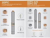 Offres Flash Pompe Solaire Immergée DC 4 Pouces pour Puits Forés, Système de Surface pour l'Agriculture et l'Irrigation Agricole