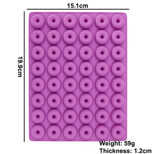Moule en silicone 48 cavités pour <span class=keywords><strong>mini</strong></span>-beignets, gommes et bonbons au chocolat, qualité alimentaire, vente en gros directe usine - Product Image 4