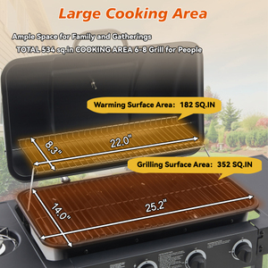USA Warehouse 2026 Summer Hot Sale MQ SKJ Steel <b>BBQ</b> Grill Piezo Ignition High Pressure Safety Temperature-controlled Baking Oil - Product Image 2
