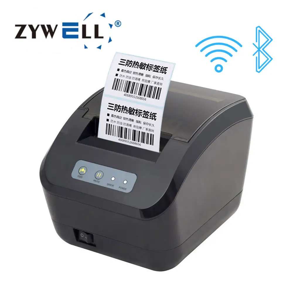 3 zoll aufkleberdrucker 80 mm thermodruck barcode druckmaschine etikett-hersteller wifi-drucker