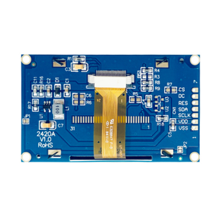 2.42 Inch OLED Display Module – SSD1309 128x64, SPI/IIC Serial, Green Screen For Arduino, 7.5x4.5cm