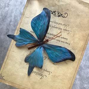 Ventana Monet jardín viento pared diseño larga duración Pequeño <span class=keywords><strong>Libro</strong></span> Rojo explosiones DIY seda flor decoración simulación mariposa - Product Image 4