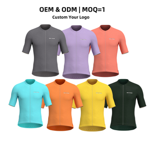 Maillot de vélo pour homme à manches courtes, vêtements de <span class=keywords><strong>cyclisme</strong></span> sur route personnalisés, maillot de l'équipe pro de vtt, vente en gros au prix d'usine - Product Image 6