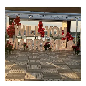 Fashion wedding supplies giant large electronic signs party decoration led RGB 4ft 5ft big marquee letter lights for event