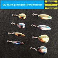 Leurre Vivant Scintillant Type Grenouille VIB avec Feuille Réfléchissante Modifiée Sans Hameçons pour la Pêche à la Truite en Rivière et en Lac – Accessoires de Pêche