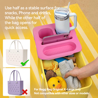 Nueva bolsa de playa impermeable Bogg EVA con bandeja ajustable, portavasos, mesa organizadora rectangular al por mayor de fábrica portátil