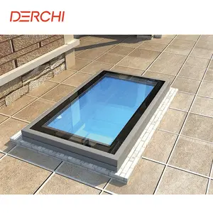 环保铝屋顶玻璃顶部开放式自动日光浴室天窗
