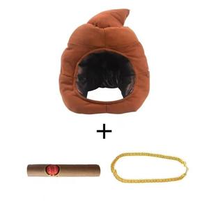 Copricapo di <span class=keywords><strong>cacca</strong></span> strano-simpatico copricapo grande stile cartone animato-peluche-popolare oggetto di scena selfie online - Product Image 4