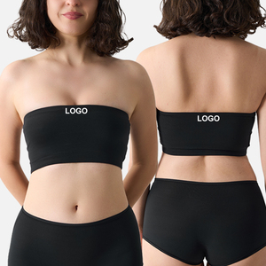 SK1231 Women's Butter <strong>Bra</strong> Strapless One Piece High Elastic <strong>No</strong> Padded Slim <strong>Bra</strong> - Product Image 2