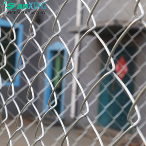 Factory Wholesale Price High Quality 20m 25m 30m Roll 5ft Galvanized Chain Link <b>Mesh</b> Fencing Diamond <b>Mesh</b> - Product Image 1
