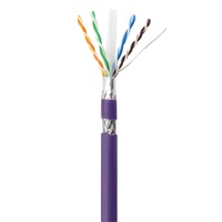 Câble Réseau SFTP Cat6 23AWG Cuivre Pur Massif Double Blindage 305m 1000ft Câble LAN POE Câbles de Communication SF/UTP