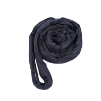 Yeni tip fabrika doğrudan tedarik 100% Polyester siyah yuvarlak kaldırma dokuma sapan