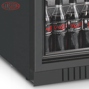 Refrigerador Comercial Eléctrico Personalizado para Hotel y Hogar, Negro, 208L, Pequeño, <span class=keywords><strong>Mini</strong></span>, con Puerta Doble de Vidrio Transparente - Product Image 4