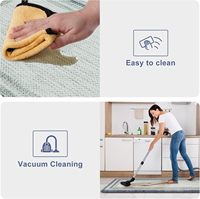 Tapis en mousse PVC moderne, durable, de haute qualité, à motifs floraux, anti-fatigue, imperméable et antidérapant pour la cuisine (vente en gros)