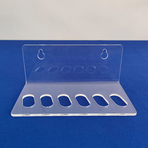 L hình Acrylic tóc kéo chủ Acrylic treo tường kéo chủ hiển thị đứng <span class=keywords><strong>lucite</strong></span> Salon cắt kéo chủ tổ chức - Product Image 2