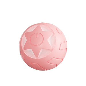 Juguete para gatos con forma de estrella rodante, 39g, ABS, silicona, patrón geométrico, para autoentretenimiento, juguete interactivo para mascotas - Product Image 2