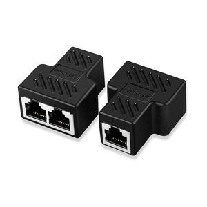 RJ45-Koppler Netzwerkverbinder RJ45 1 Buchse auf 2 Buchsen Splitter Ethernet-Verlängerungsadapter - Product Image 5