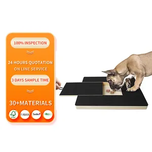 Tablero de corte ajustable, caja de rascador de recorte, esmeril, papel de lija, almohadillas para rascar, Lima de madera para perros