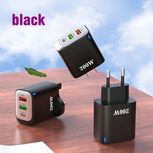 200W New Multi-Port Fast Charger <b>Adapter</b> EU US UK <b>USB</b> Type <b>C</b> Wall Charger for iPhone Samsung - Product Image 3