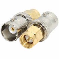 Conector coaxial BNC RF, conector hembra BNC a conector macho SMA, antena de Radio recta M/F, convertidor adaptador coaxial RF