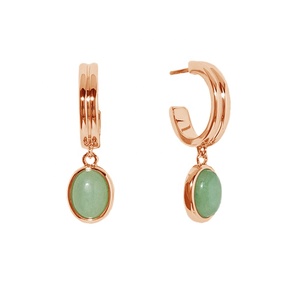 Wholesale <strong>Jade</strong> <strong>Earrings</strong> Hoop for Women Trend <strong>Jade</strong> Hoop <strong>Earrings</strong> 925 Sterling Silver - Product Image 3