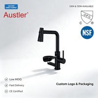 trou tasse rondelle mat noir en acier inoxydable retirer pulvérisateur évier robinet de cuisine avec verre rinceur