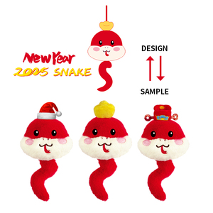 <span class=keywords><strong>2025</strong></span> anno serpente personalizzato peluche peluche peluche peluche PP cotone pieno di tecniche ricamate perfetto regalo di Natale per gli amici - Product Image 1