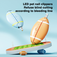 Coupe-ongles pour animaux de compagnie Vansity 3 en 1 avec lumière LED et meuleuse, faible bruit, coupe-ongles personnalisé pour animaux de compagnie, outil de toilettage