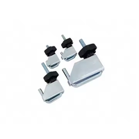 Kit de 4 pinces à tuyau professionnelles robustes en plastique, outils de serrage flexibles pour conduites de carburant et d'eau, pour réparation automobile