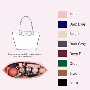 Organizador de Bolso de Fieltro con Múltiples Bolsillos, Inserto para Bolso de Mano, Tamaño Personalizado, Compatible con Bolsos Tote Longchamp, Desmontable, Moderno, OEM ODM - Product Image 2