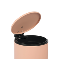 Poubelle à pédale nordique rose au design personnalisé Poubelle à pédale 3L 5L pour l'intérieur