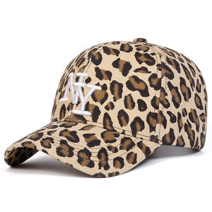 Gorras de Béisbol con Estampado de Leopardo de 6 Paneles, Gorra de Béisbol con Letras Bordadas para Hombre y Mujer - Product Image 4
