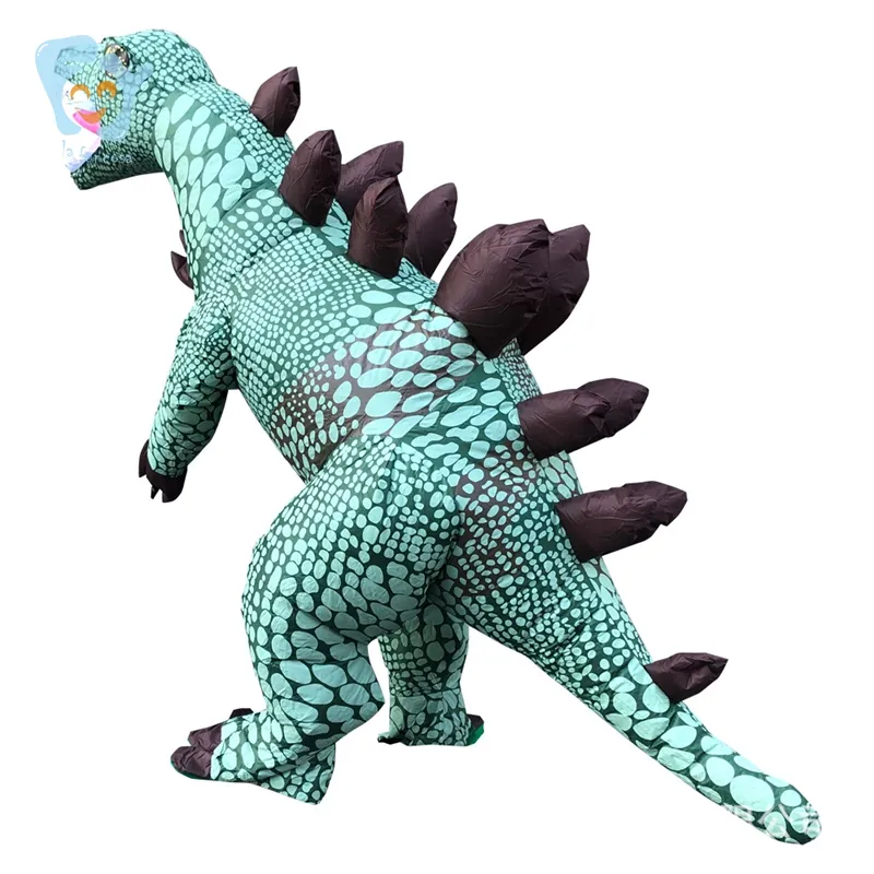 Nieuwe Unisex Volwassenen Grappige Halloween Dinosaurus Pak Volledige Gezicht Opblaasbare Belodon T Rex Kostuums