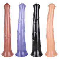 Épais gros Animal cheval gode Anal réaliste irritant jouet sexuel gode Sextoys énorme ultra Long cheval gode pour les femmes 17 pouces 41cm