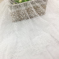 Nuovo stile spider web/della rete della maglia del filato del ricamo tessuto di pizzo del vestito