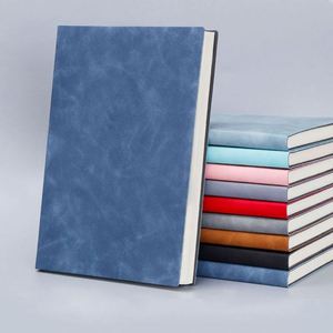 Wholesale Custom <b>A5</b> Size Softcover Business Style Student Writing Notebooks School Journal Diary <b>Notepad</b> PU Leather Cover Silk - Product Image 1