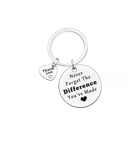 <span class=keywords><strong>Nunca</strong></span> olvides la diferencia Gracias Regalo Llavero Agradecimiento Llavero Inspirador Compañero DE TRABAJO Dejando regalo - Product Image 5