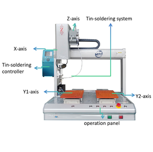 스마트 데스크탑 듀얼 스테이션 자동 납땜기 |   MSD 브랜드 220V 4축 정밀 주석 납땜 장비 PCB 소형용 - Product Image 2