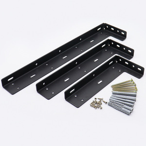 Suspended Wall Bracket Carbon Steel Corner Mount <b>Floating</b> Desk Cabinet Support <b>Frame</b> Living Room Storage Organization - Product Image 1