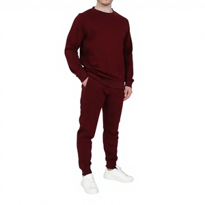 Conjunto Deportivo de Invierno para Hombre, Azul Marino, de Algodón, con Capucha, Pantalón Largo, Transpirable, Informal, con Bolsillos Laterales y Cintura Elástica - Product Image 4