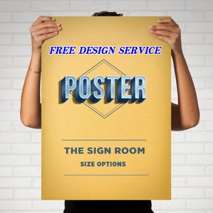 Stampa all'ingrosso di poster pubblicitari personalizzati economici in carta adesiva A0 A2 A3 di grandi dimensioni per prodotti aziendali e foto - Product Image 1