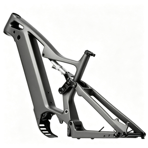 Cadre de vélo électrique tout suspendu en carbone DengFu E55 29er, cadre de vélo électrique haute performance en carbone pour montage <span class=keywords><strong>DIY</strong></span> compatible avec les batteries <span class=keywords><strong>Bafang</strong></span> M620 M630 20Ah - Product Image 2