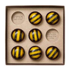 Bee <b>Flat</b> Foldable Green Shipping Cartons Recyclable Chocolate Packaging <b>Box</b> for Online Store Logistics - Product Image 6