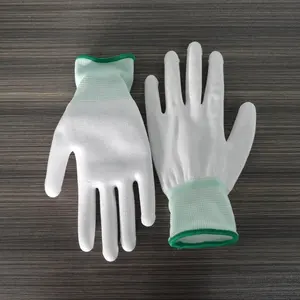 2024 рабочие перчатки с полиуретановым покрытием оптом EN388 4131X полиэфирные нейлоновые рабочие перчатки