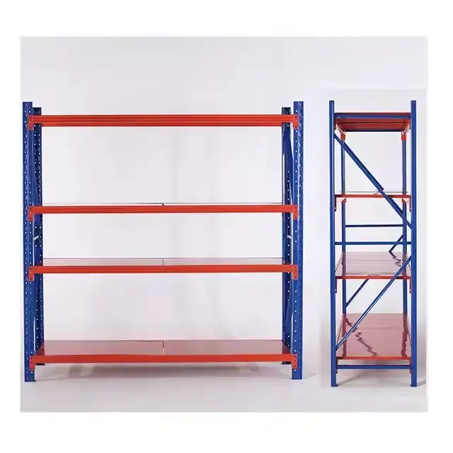 Custom 4 tier light duty shelves adjustable storage equipment warehouse racking storage rack system