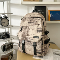 Sac d'ordinateur 2025 pour étudiants du secondaire et universitaires, style européen et américain, ambiance française, unisexe, en nylon imperméable