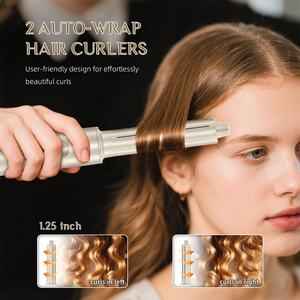 Sèche-cheveux à grande vitesse Brosse Ions négatifs Sèche-cheveux Auto Bigoudis Peigne à air chaud Ensemble 8 en 1 Multi Styler - Product Image 5