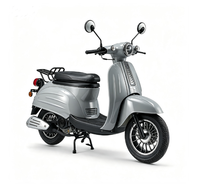 Scooter à essence 50cc 4 temps refroidi par air, homologué EEC Euro5, démarrage électrique, freins à disque et à tambour, grand réservoir de 5,4 L, EFI, pour adulte, vente en gros de motos