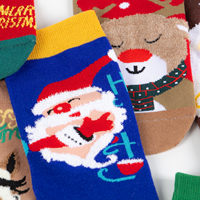 Chaussettes de Noël en gros de haute qualité pour cadeau et décoration-Chaussettes moelleuses floues de bonhomme de neige du Père Noël pour femmes, enfants, hiver en vrac